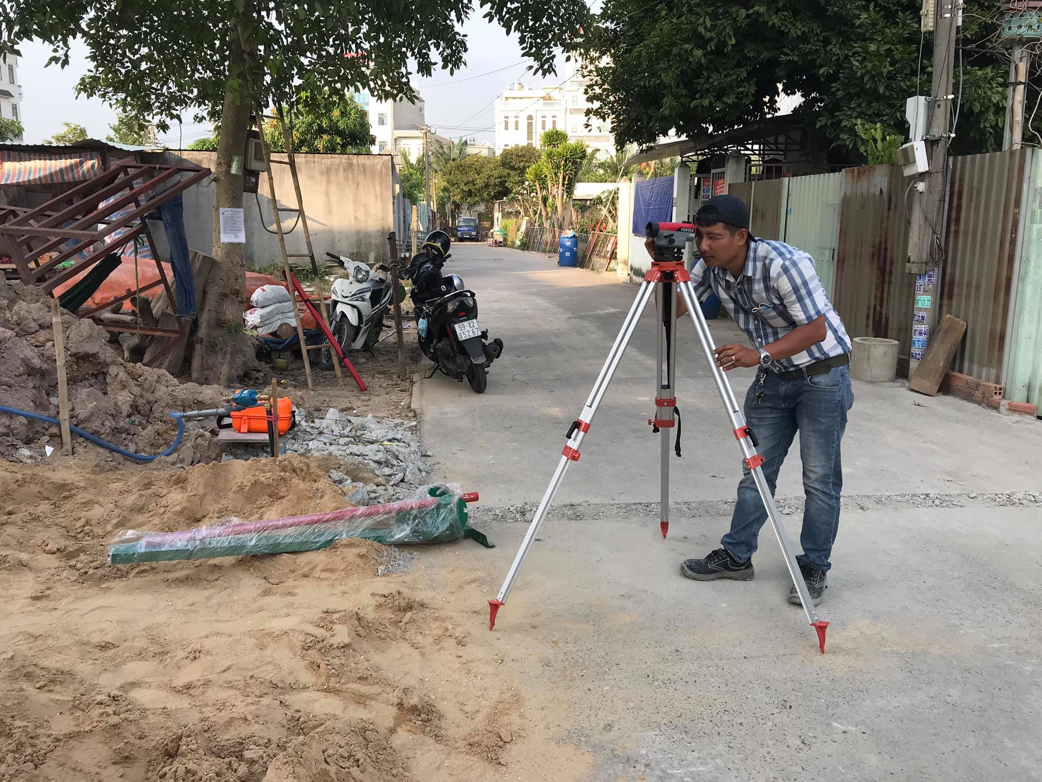 Khảo sát chuẩn bị thi công nhà phố