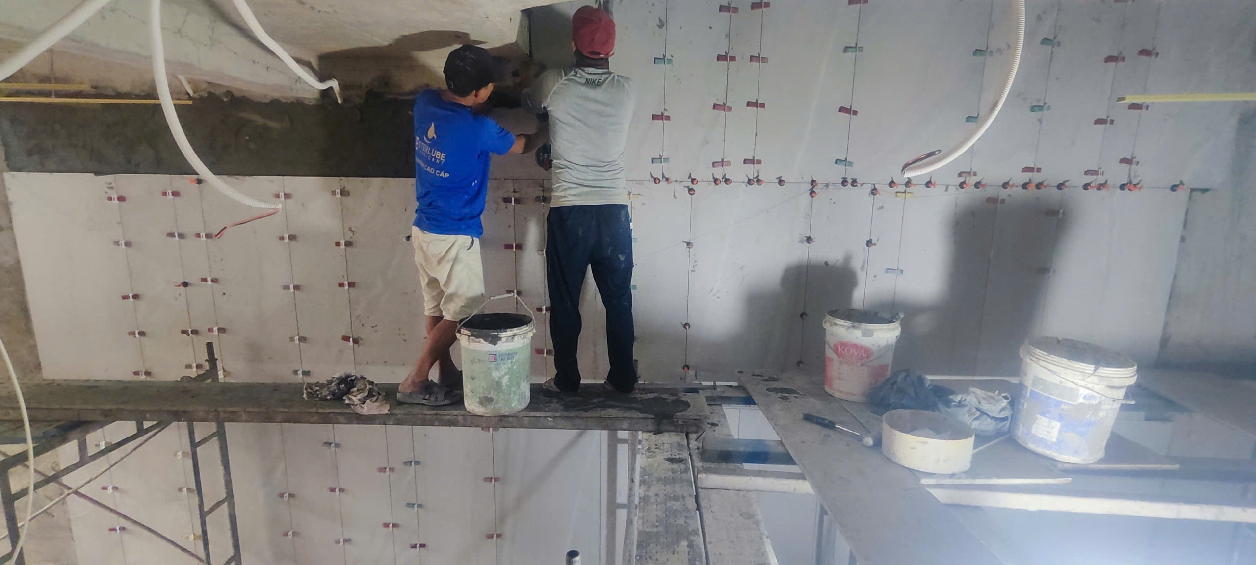 Thi công hoàn thiện trong quy trình thi công nhà phố