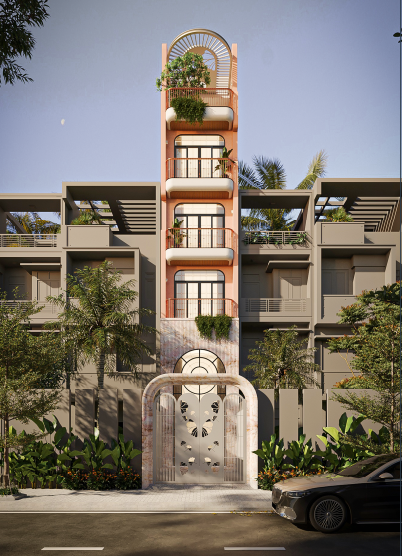 DỰ ÁN NHÀ ANH BẰNG - CHỊ THƠ: QUY MÔ: 5 TẦNG, DT 350M2
